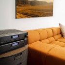 A1 CD14 Black Orange Sofa