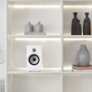 706 S2 Satin White Bookshelf - Grille Off