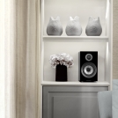 707 S2 Gloss Black Bookshelf - Grille Off