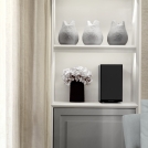 707 S2 Gloss Black Bookshelf - Grille On