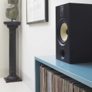 685 black on blue cabinet