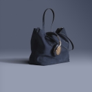 Gold PX blue bag